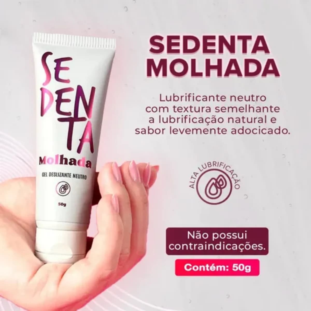 Sedenta Molhada Gel Deslizante Neutro - 50g — foto 2 de 2