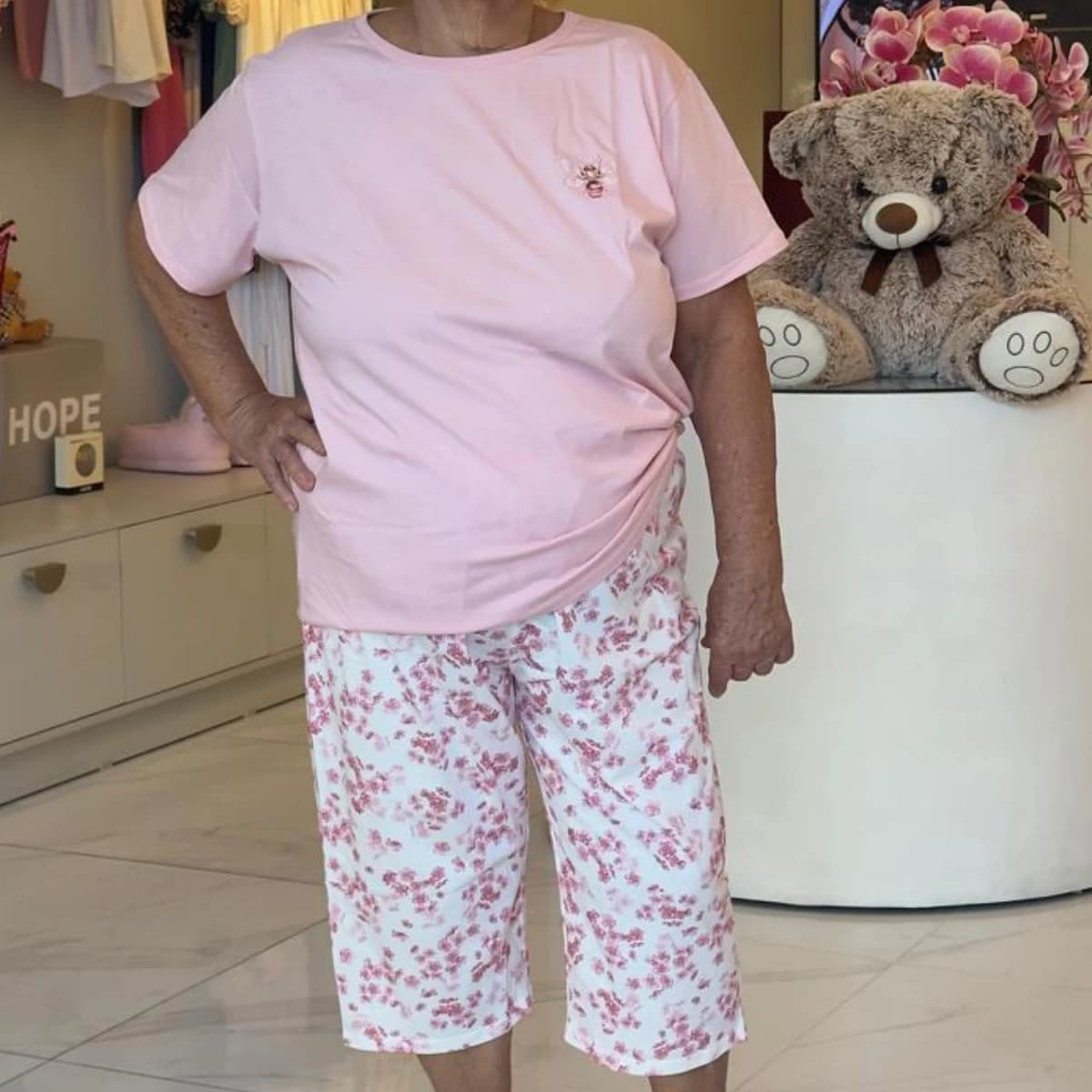 Pijama Blusa com Bermuda
