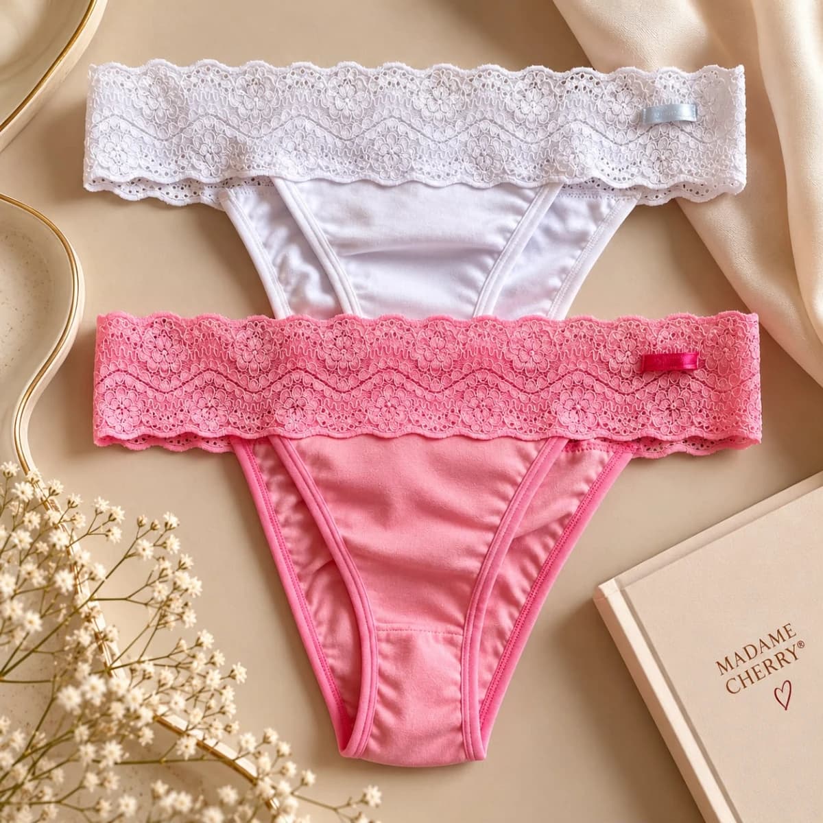 Calcinha Tanga Com Renda
