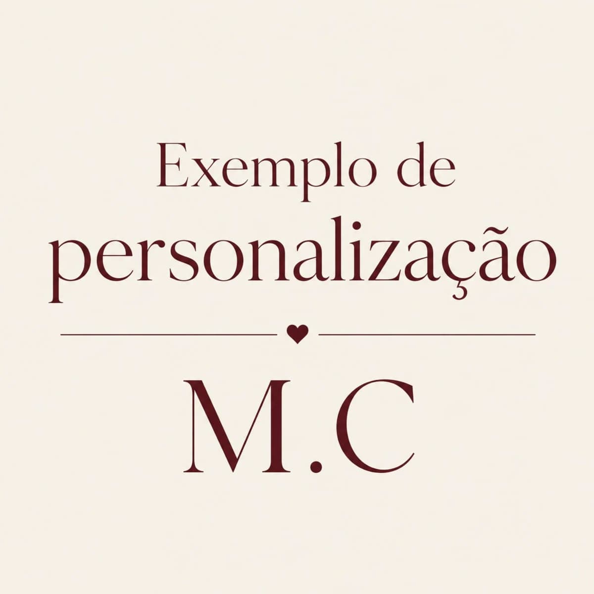 PERSONALIZAÇÃO