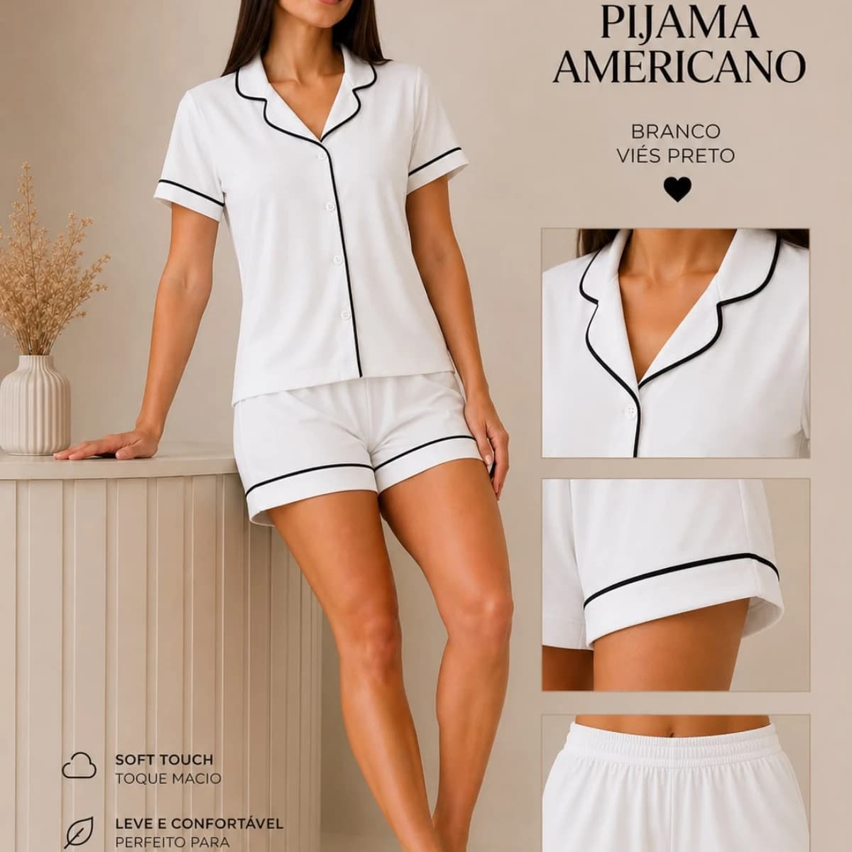 Pijama Americano liso — foto 5 de 6